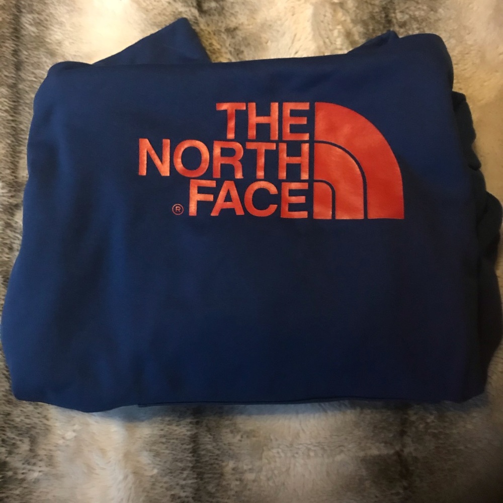 The North Face brand hooded sweatshirt